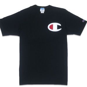 Black graphic tee shirt